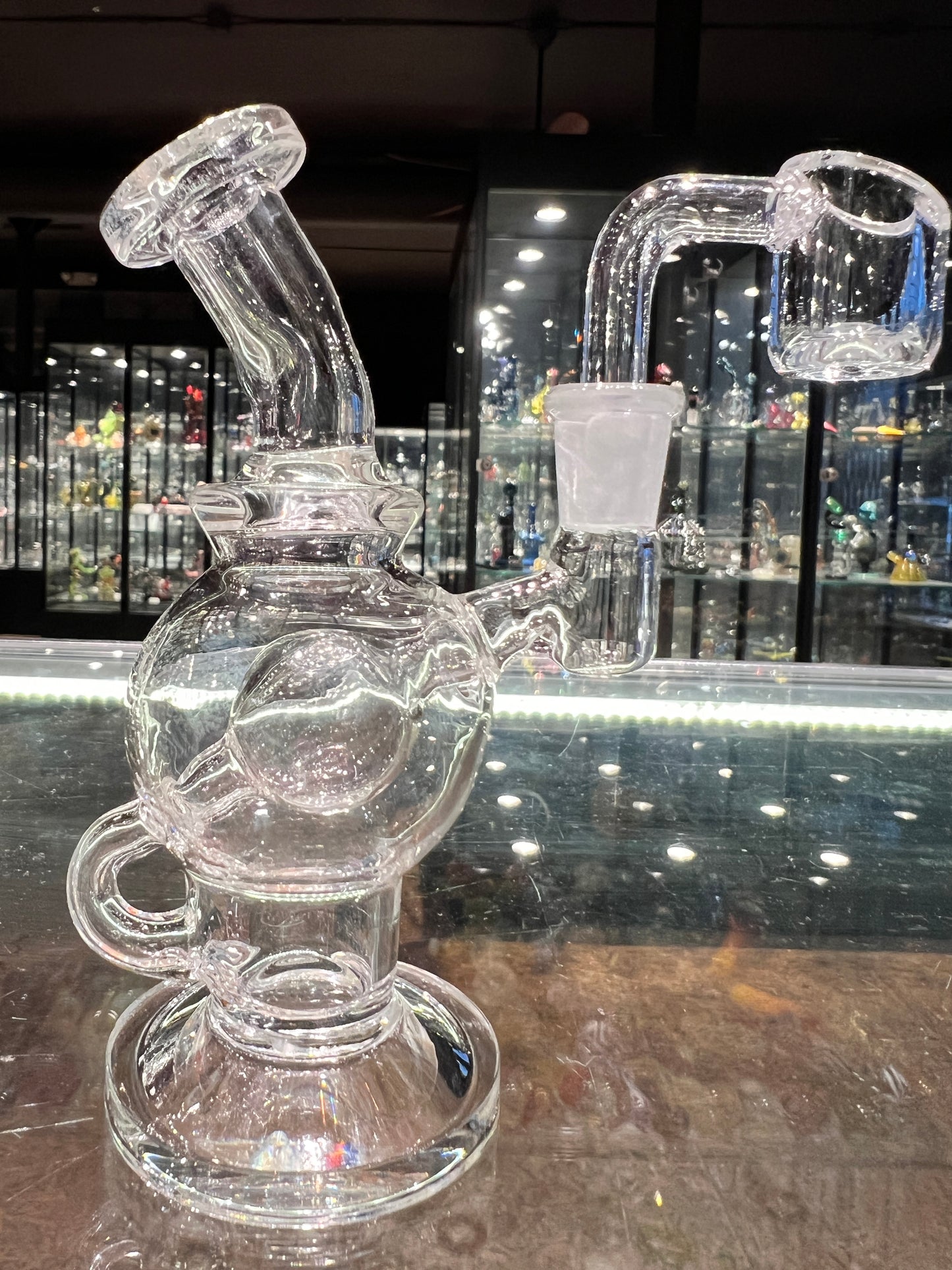 Mini 10MM Ball Style Rig. Choose Bowl or Quartz Banger!