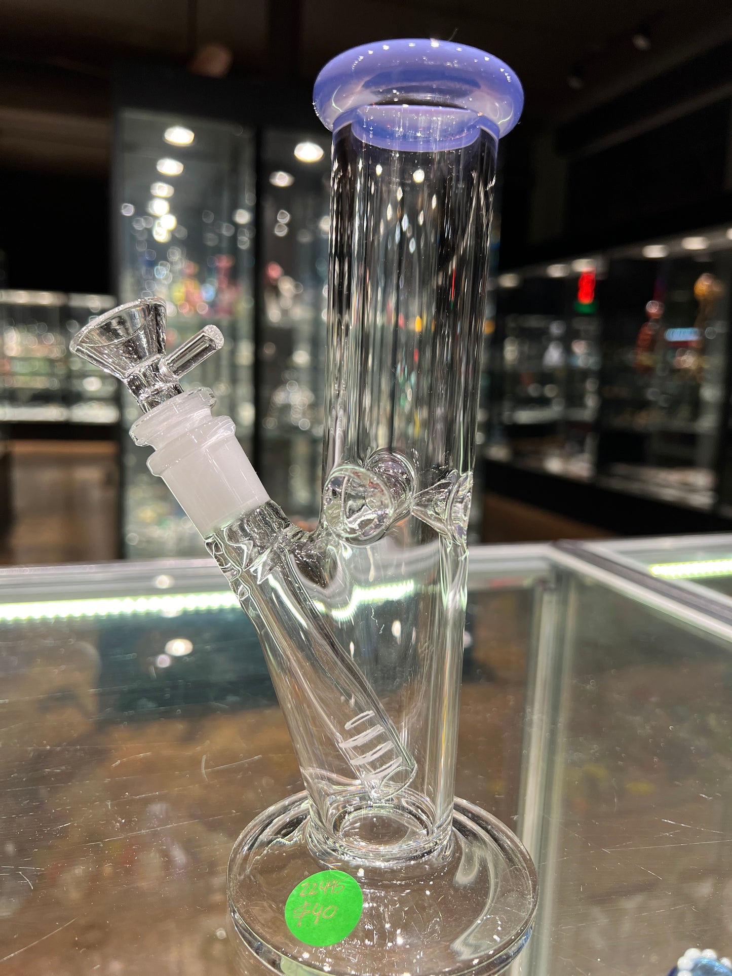 8" Mini Straight Tube with Color Accent (Color Options)