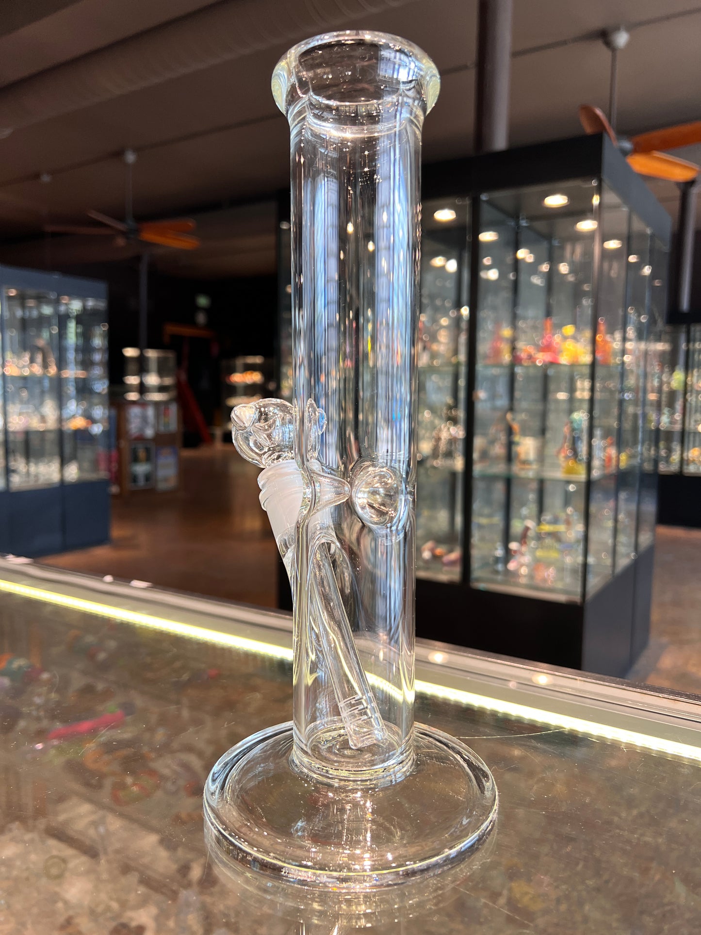 12" 5X50MM Straight Tube Borosilicate Bong
