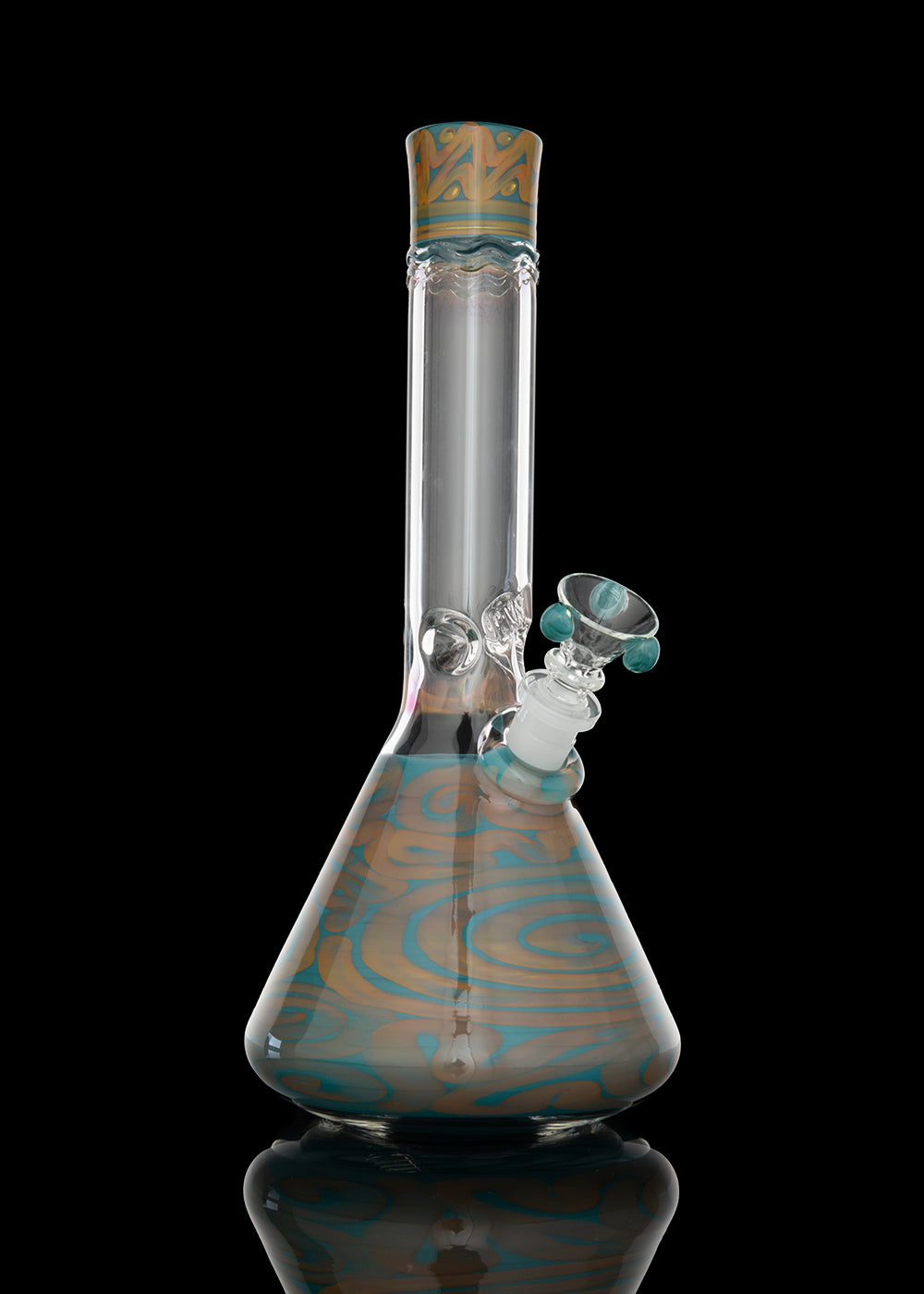 HVY 38mm Beaker Gold Azul Coiled Tube