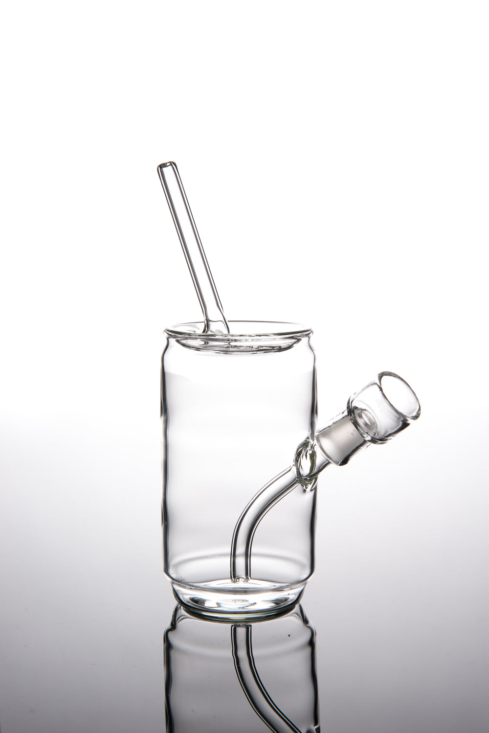 Clear Can Vapor Bubbler with Straw #2 by Eskuche