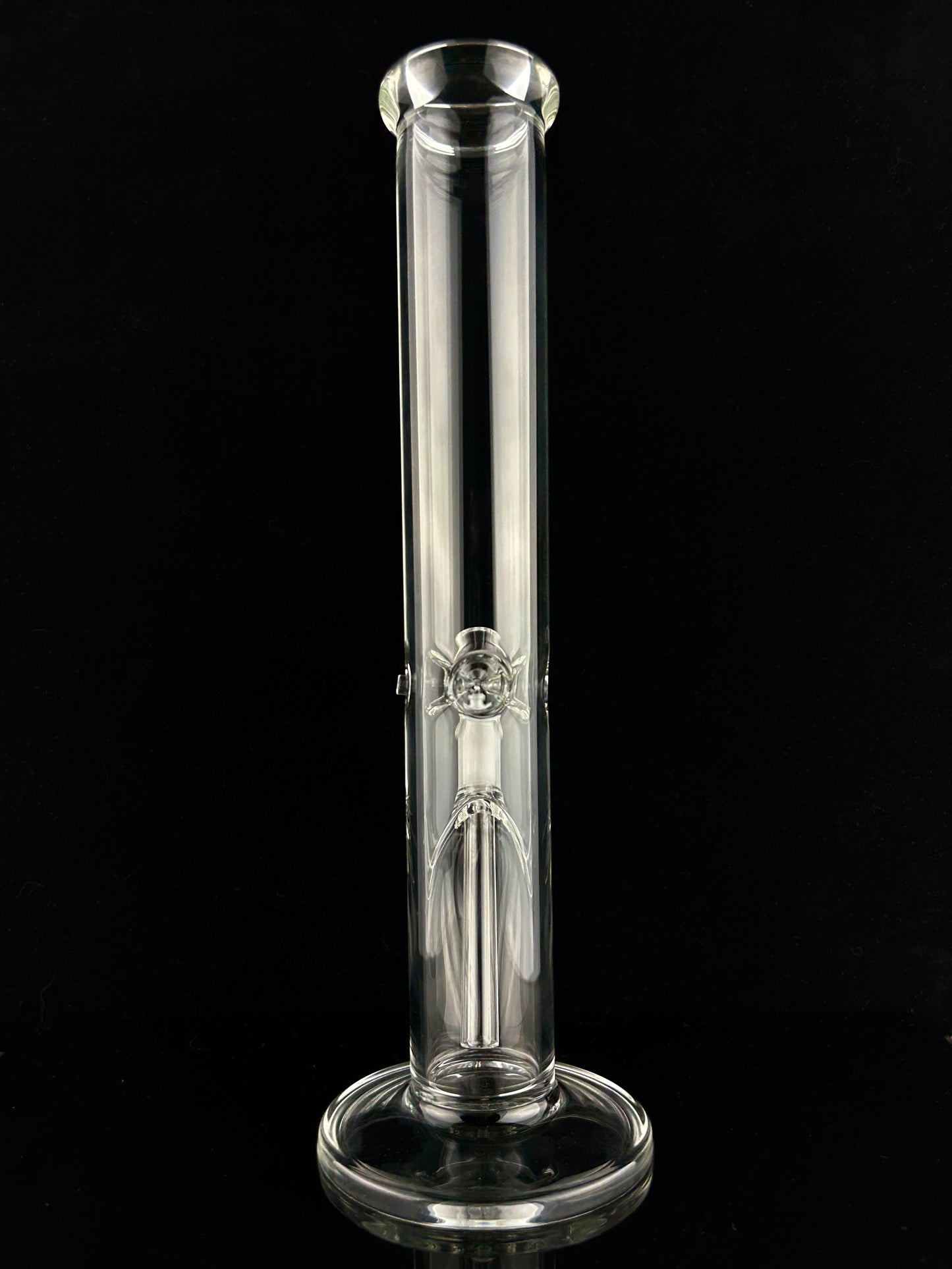 10" Mini Straight Tube with One Piece Downstem and Bowl