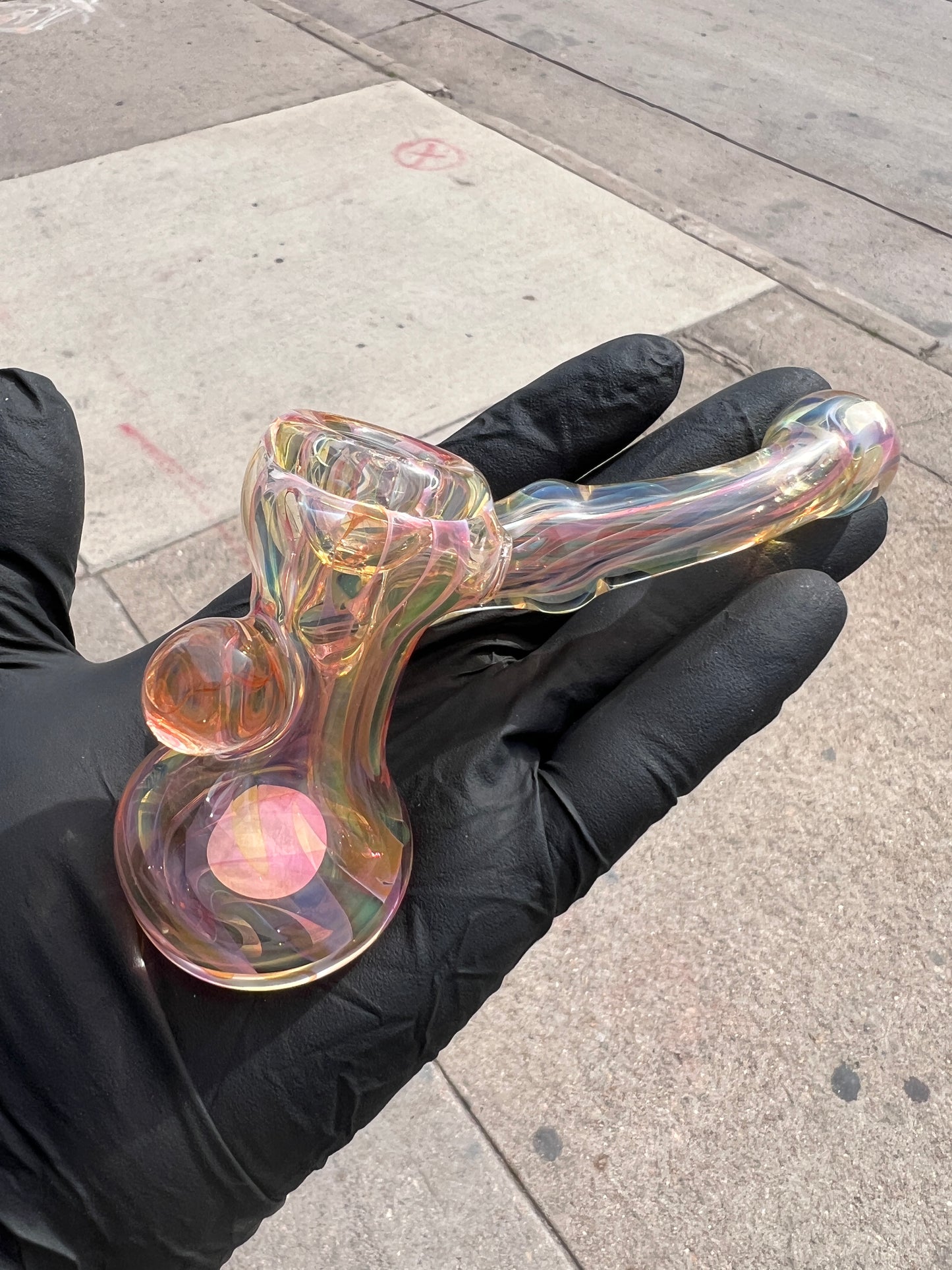 Fumed Sidecar Hammer with Mibs by Simon (Sigh Glass)