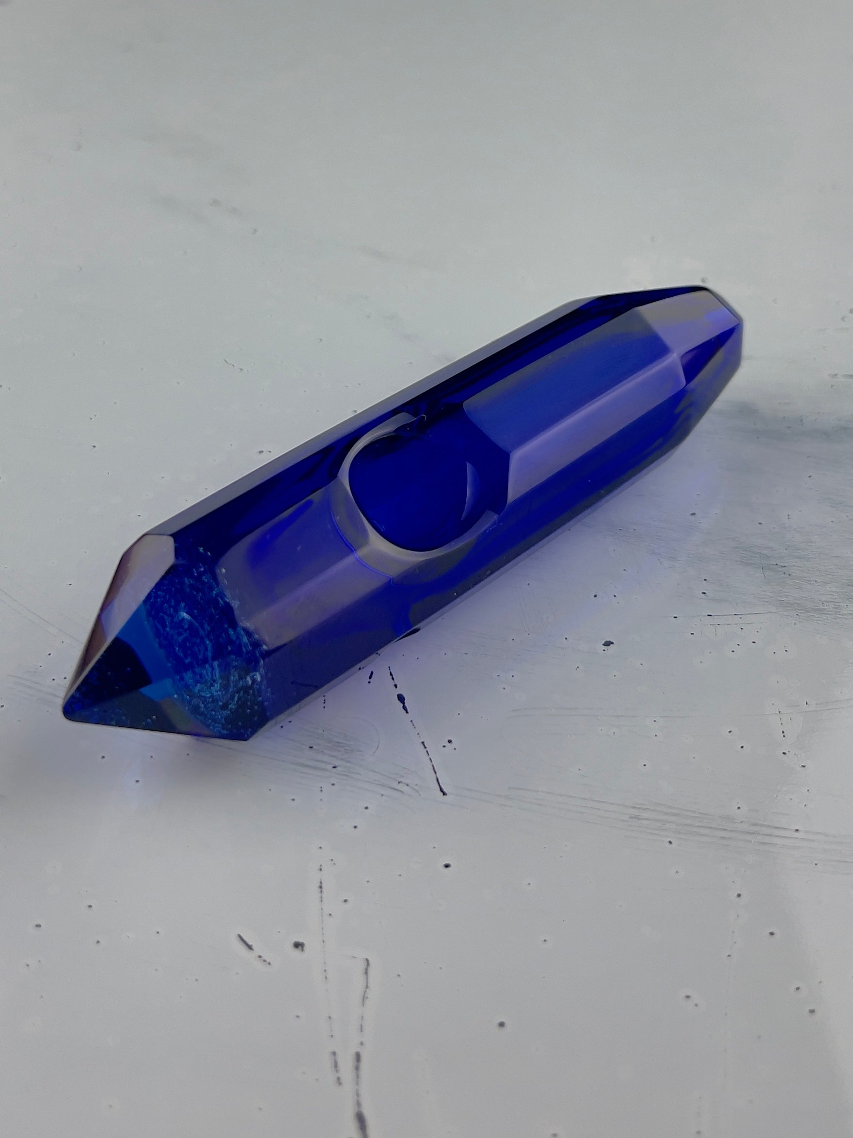 Atlantis Glass Crystal Pipes Blue