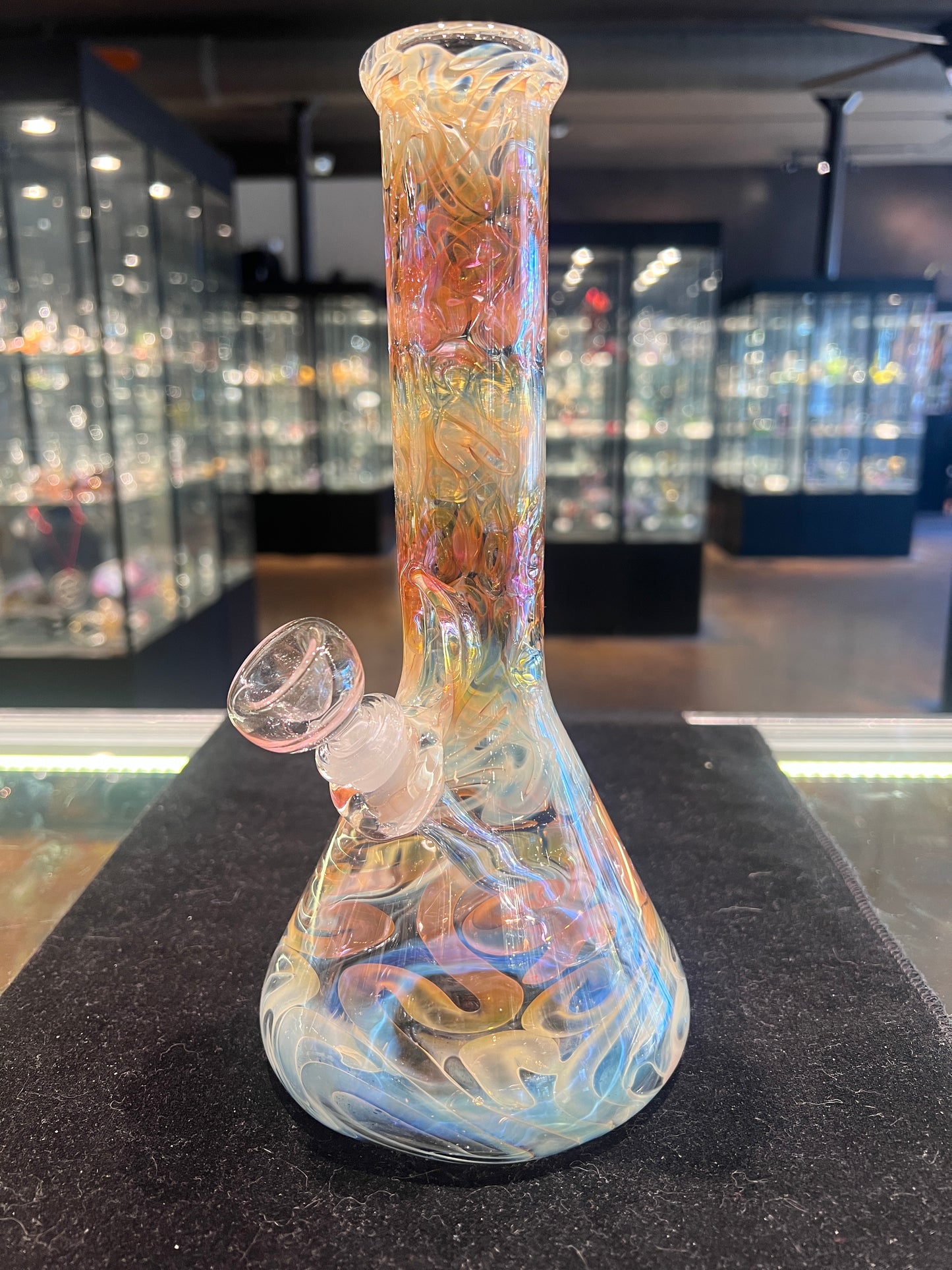 10" 38mm Full Fume Beaker by Mary Jane Glass