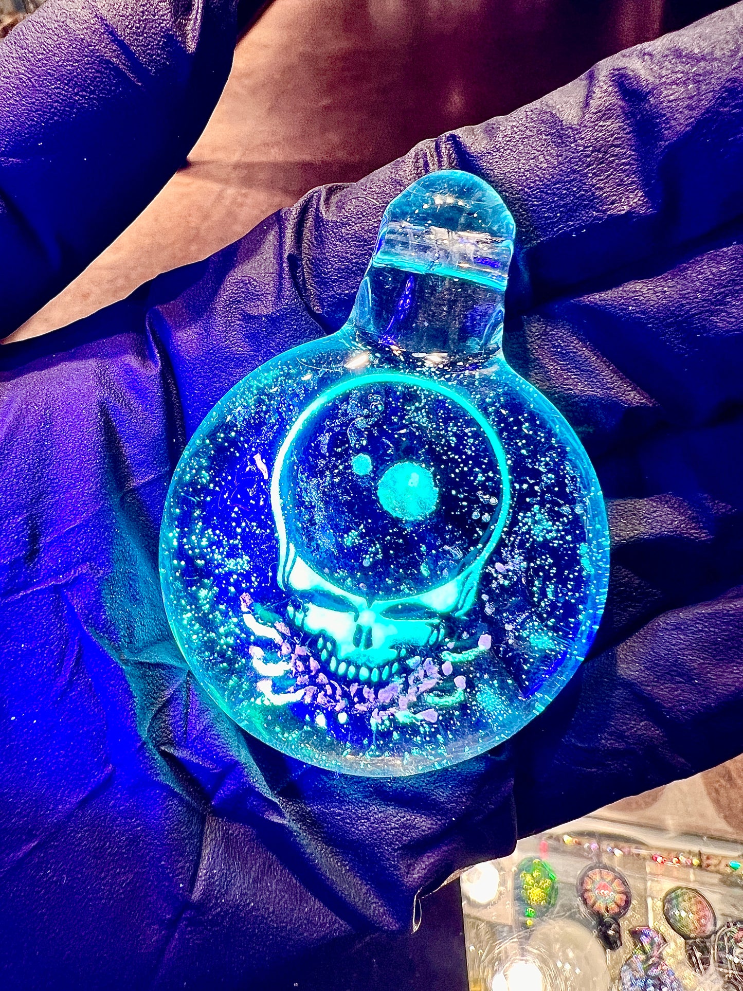 Berzerker UV / Glow Stealie Pendant