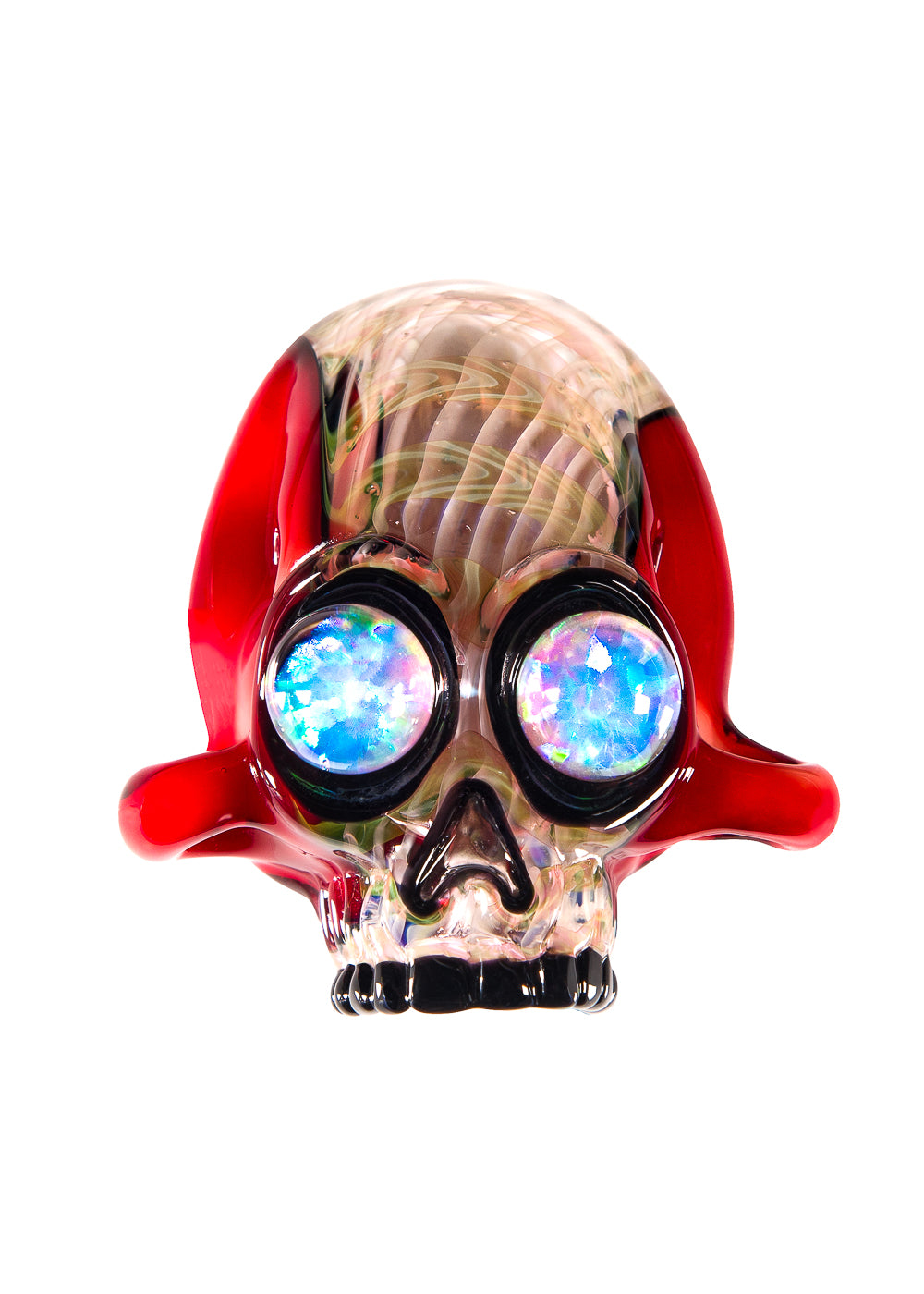 Rake and Fumed with Red Skull Pendant Collaboration by AKM and JD Maplesden