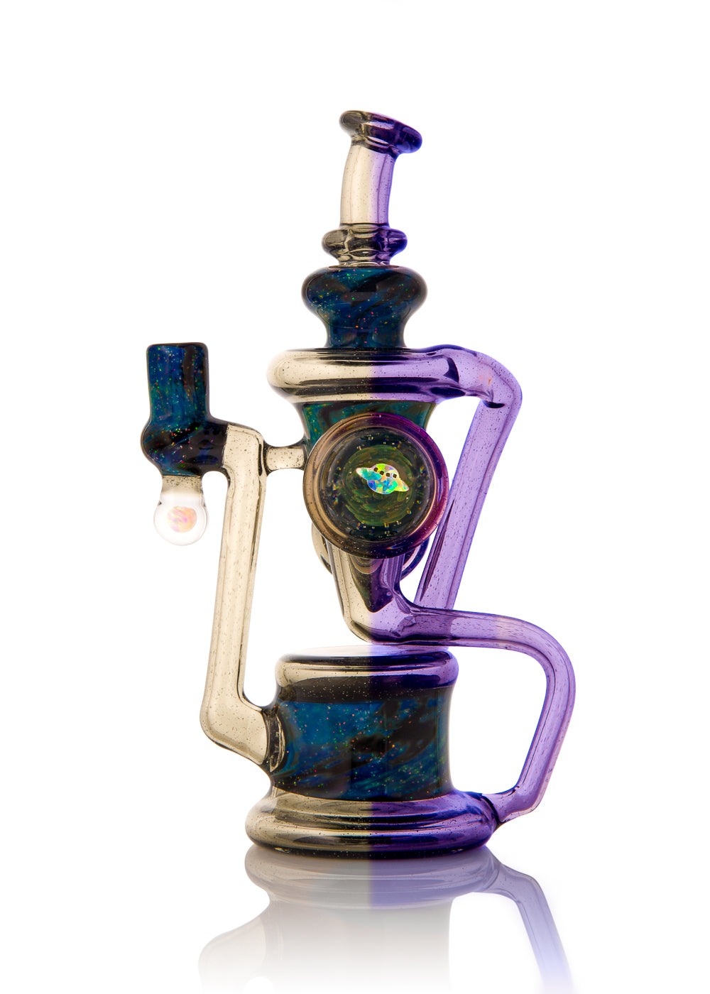 Z Cycler #8 in Blue Medusa CFL and Crushed Opal with Signed Pelican Recycler by Big Z