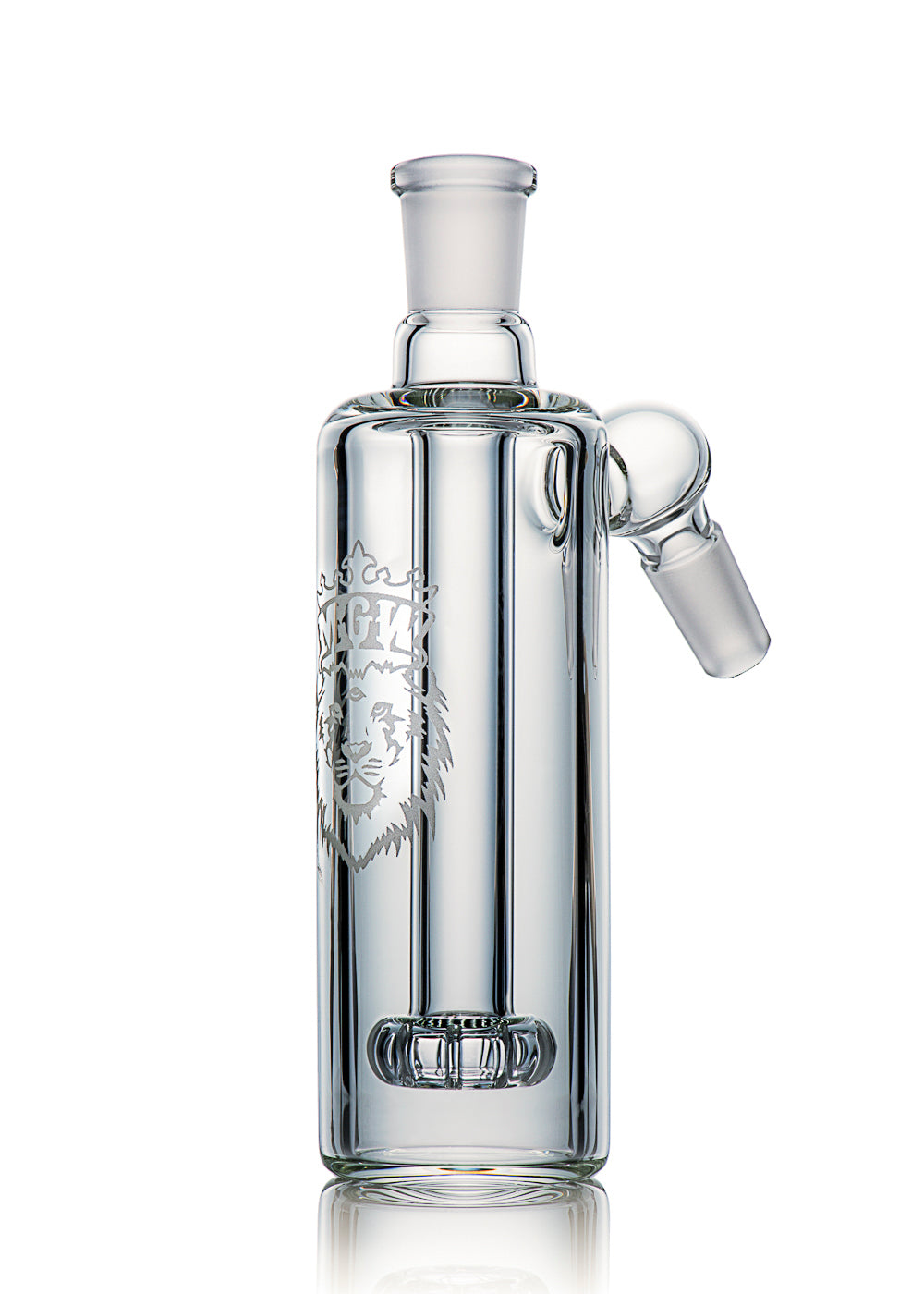 Manifest Glassworks 14mm 45Â° Cirq Ash Catcher with Sandblasted Logo