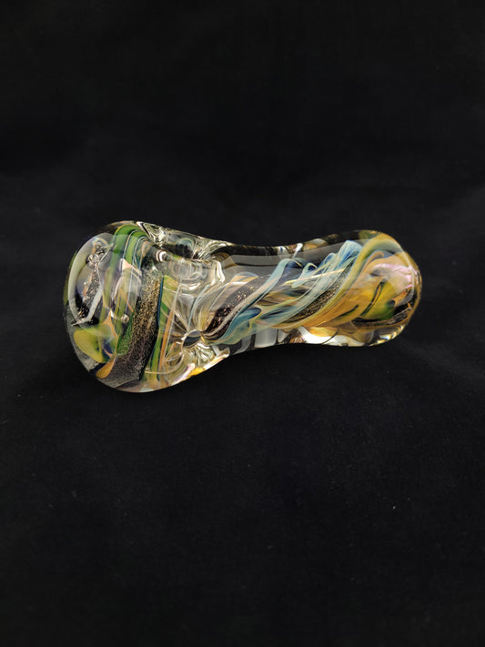 Medium Fumed and Dichro Steezy Thick Spoon
