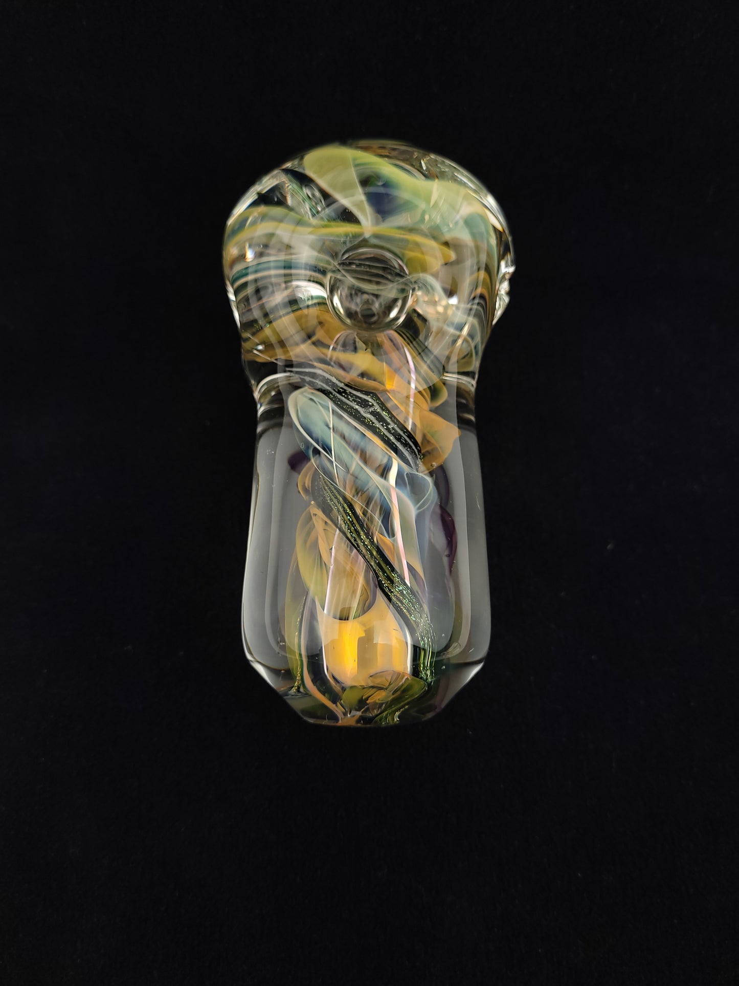 Large Fumed and Dichro Steezy Thick Spoon