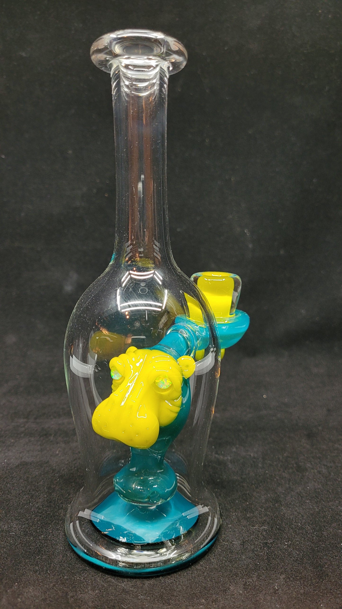 Straight Clear Hippo Tubes by CRUX GLASS