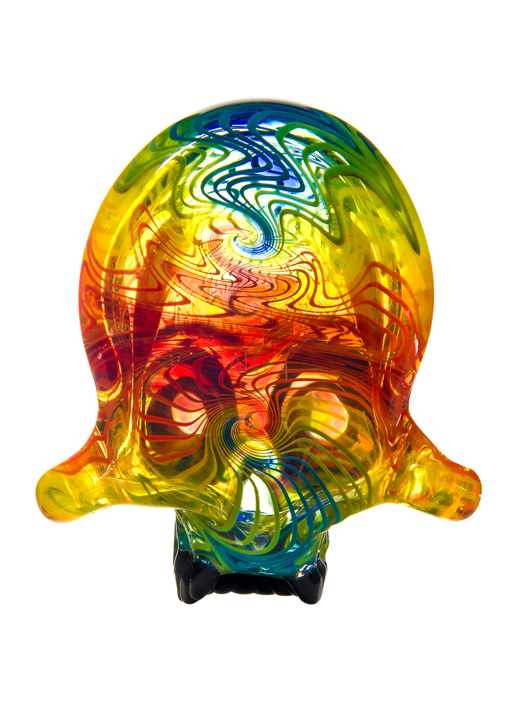 Illuzion Glass Galleries 2017 Annual 420 Party Collaboration Skull Pendant #2 by AKM and Cowboy
