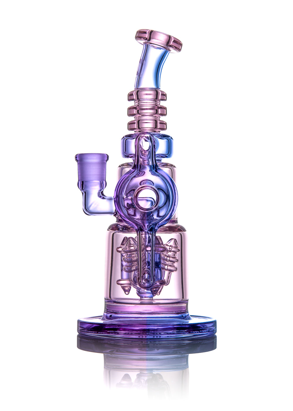 Ill Glass Custom Flux Cycler SP in CFL Colors Recycler