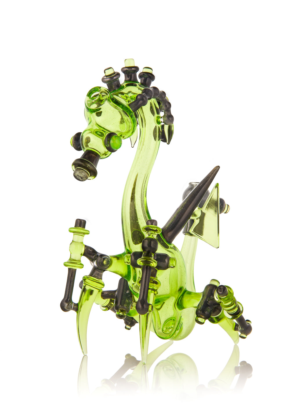 Biomechanical Sublime Robo-Dragon Vapor Bubbler Collaboration by Banjo and Joe Peters