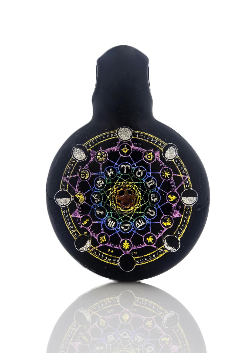 Mandala Dichro Pendant with Opal #5 by Berzerker