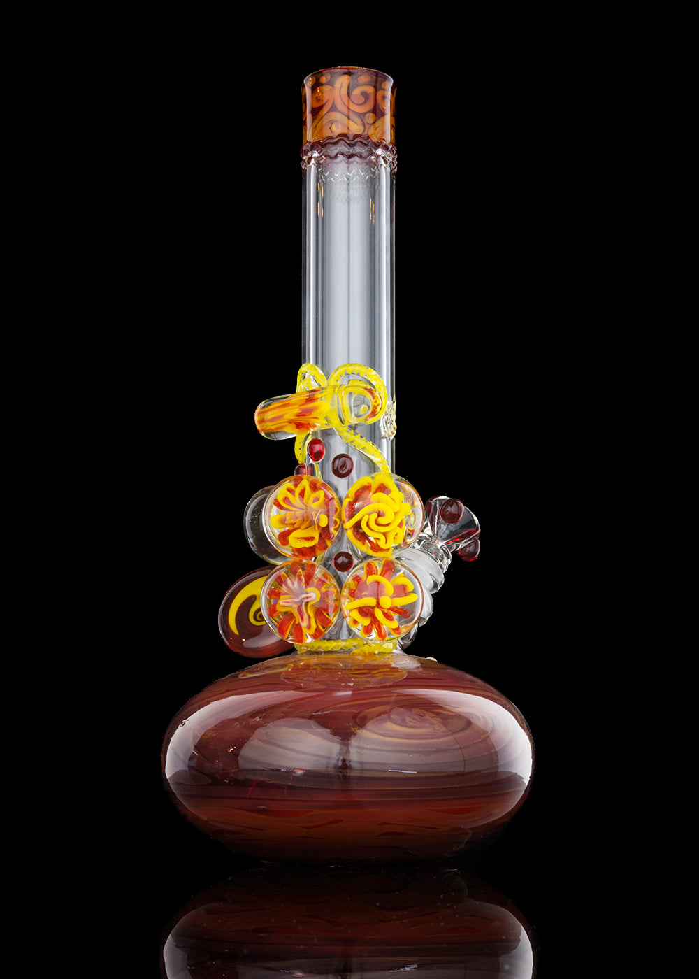 HVY Mini Atlas 38mm Ruby Coiled with 7 Marbles Tube