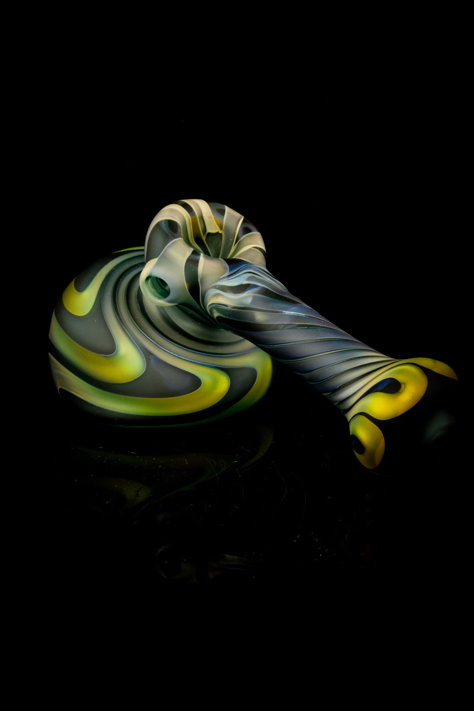 Small Frosted Full Color Hammer Bubbler in Teal by Willow and Quinn