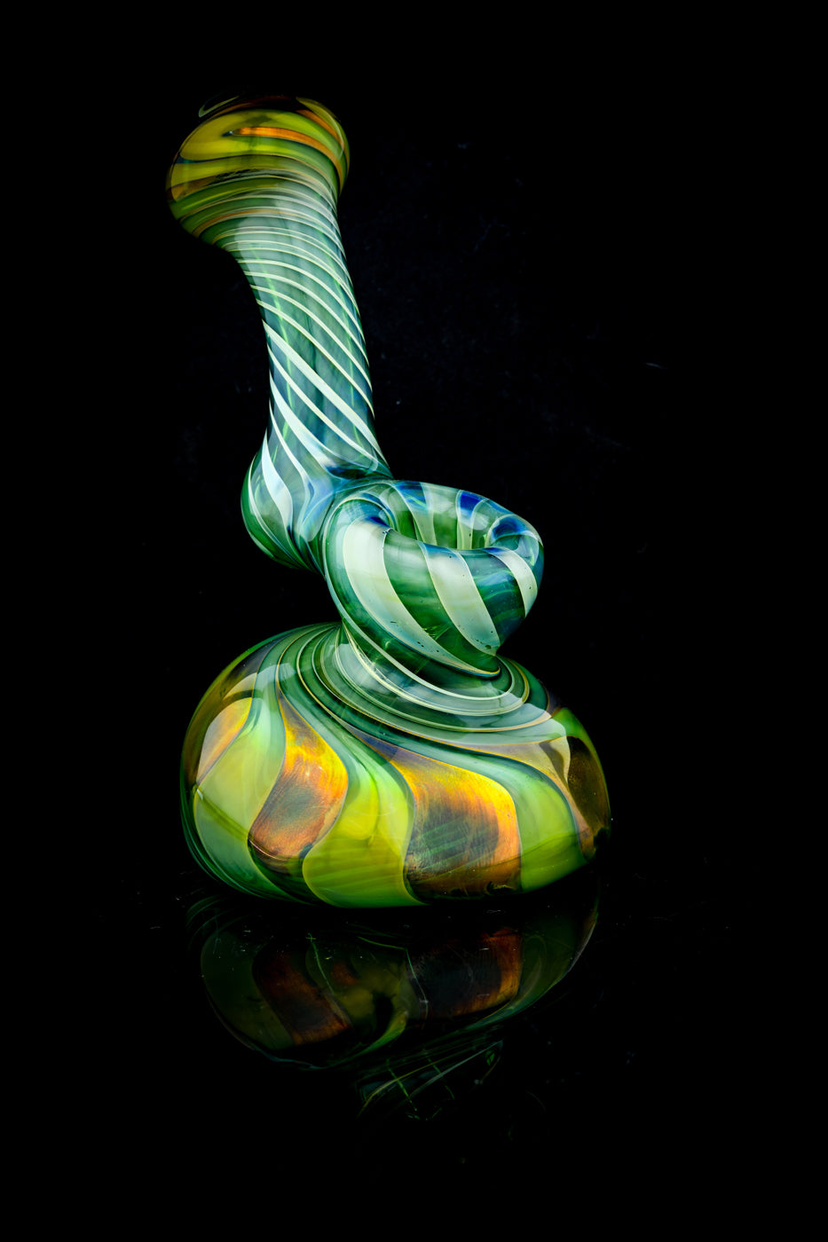 Small Full Color Stand Up Sherlock Bubbler in Green by Willow and Quinn