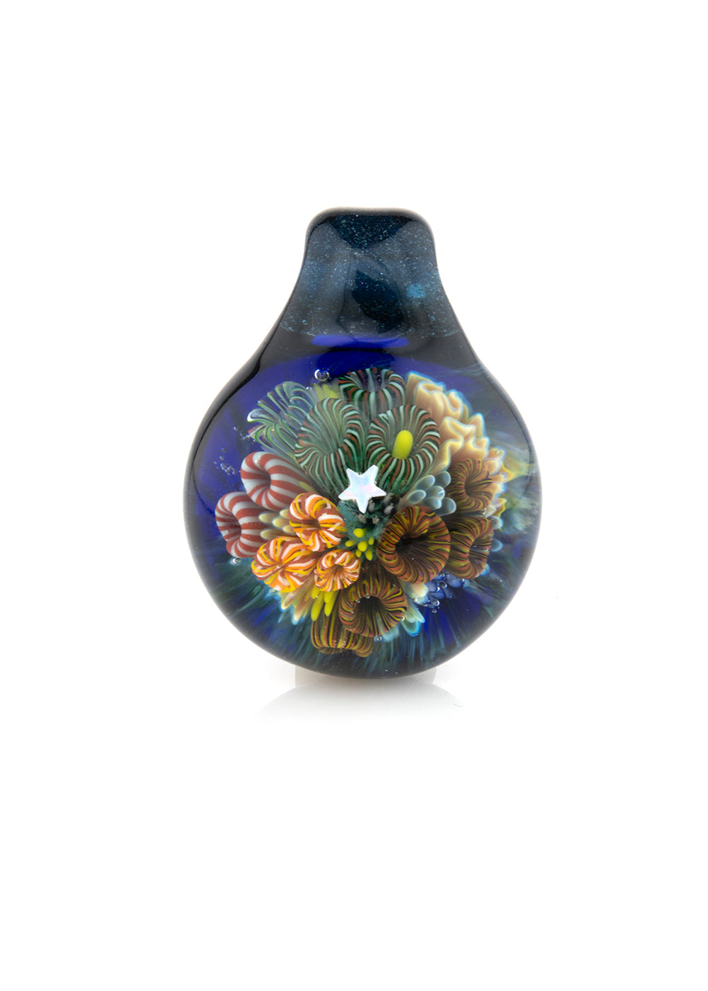 Solid Implosion Reef Pendant #2 by Simon (Sigh Glass)