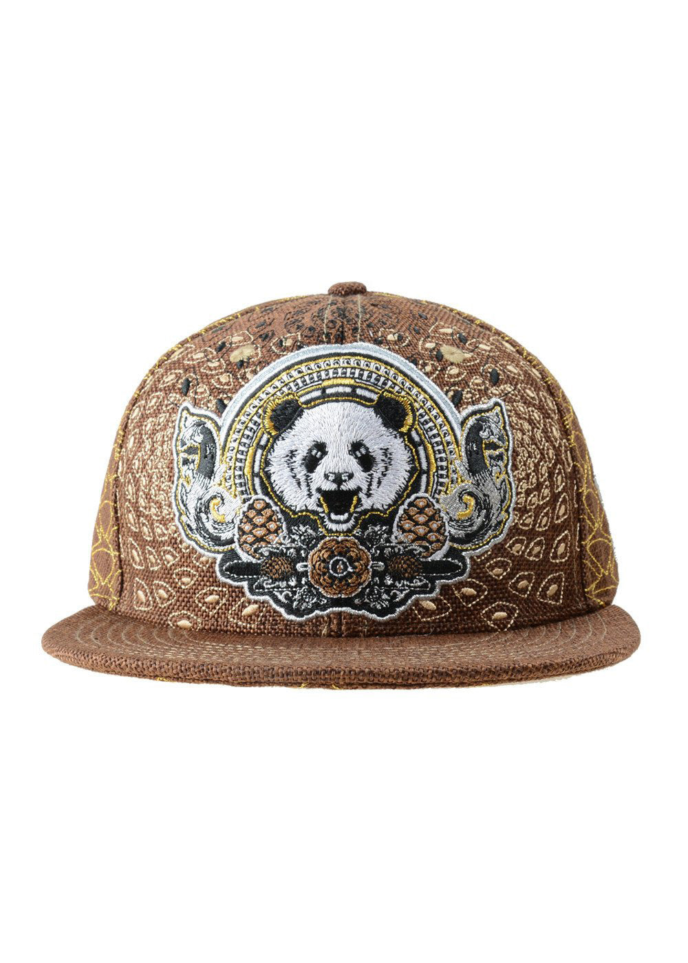 Grassroots Third Eye Pinecone Panda Fitted Hat