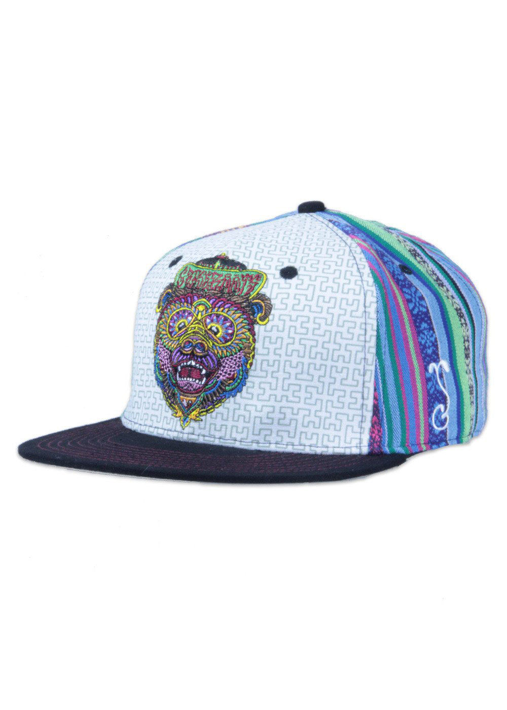 Grassroots Chris Dyer Bear Blue Fitted Hat