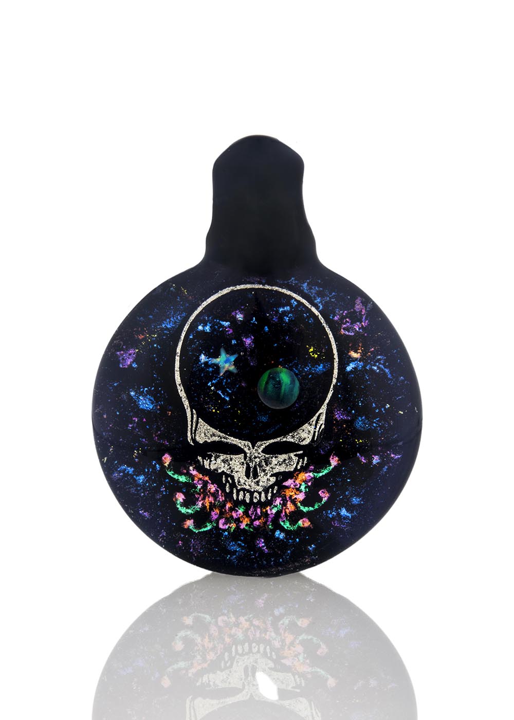 Grateful Dead "Steal Your Galaxy" Dichro Pendant with Opal #2 by Berzerker