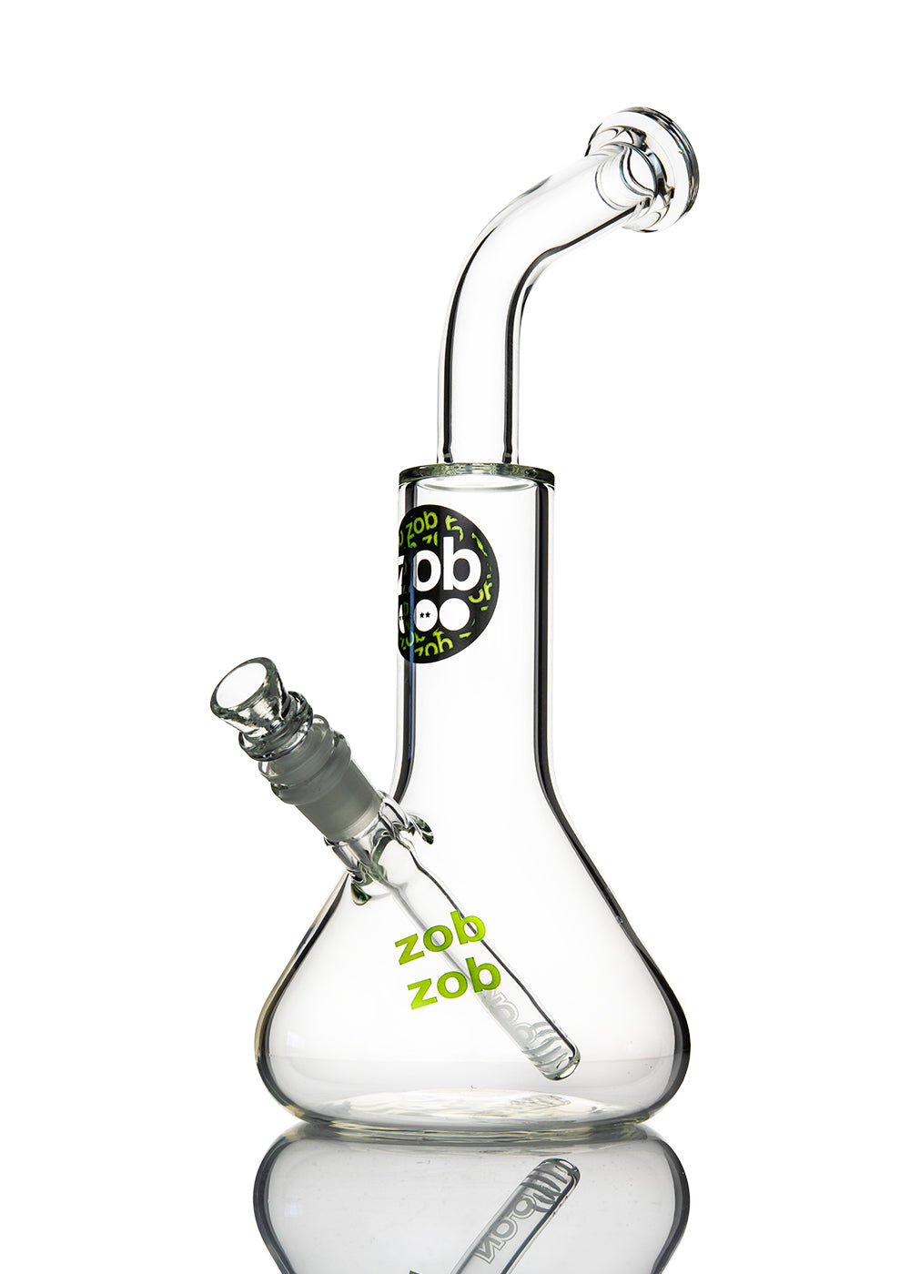 ZOB Wubbler with Black and Green Three Circle Logo Beaker Tube